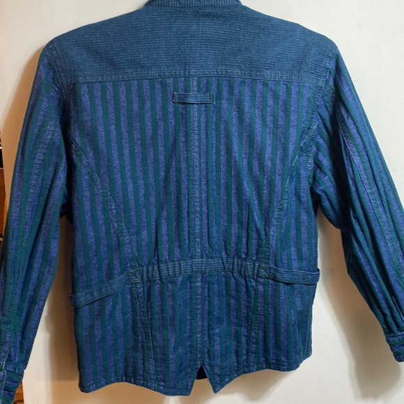Vintage Betty Barclay denim stripe jacket - Picture 6 of 9